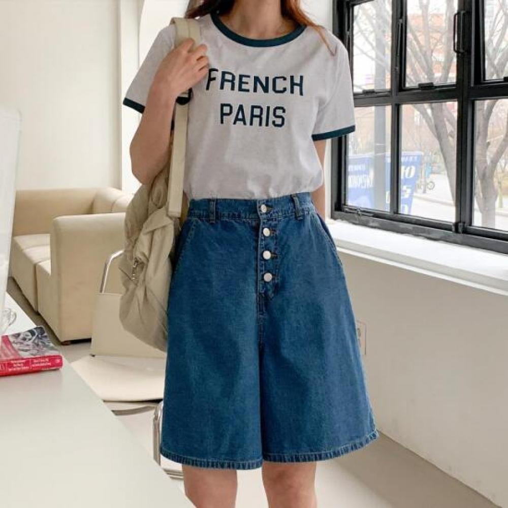 New Arrivals Open Run Women High Rise Denim Pants Summer