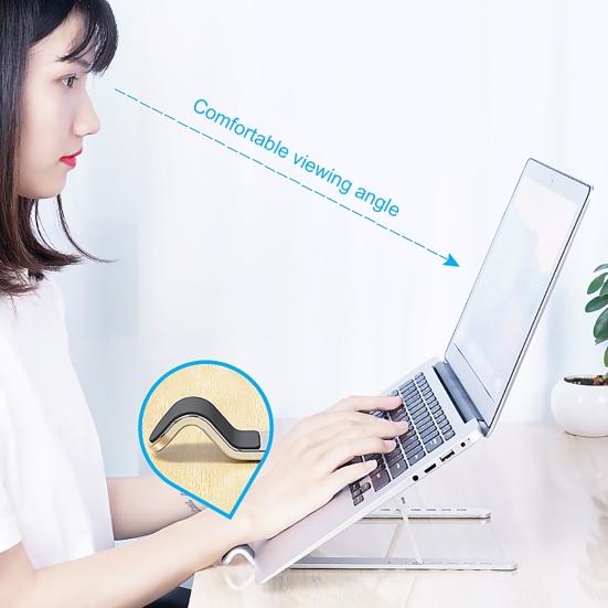 Foldable Adjustable Aluminum Alloy 11-17inch Laptop Heat Dissipation Bracket