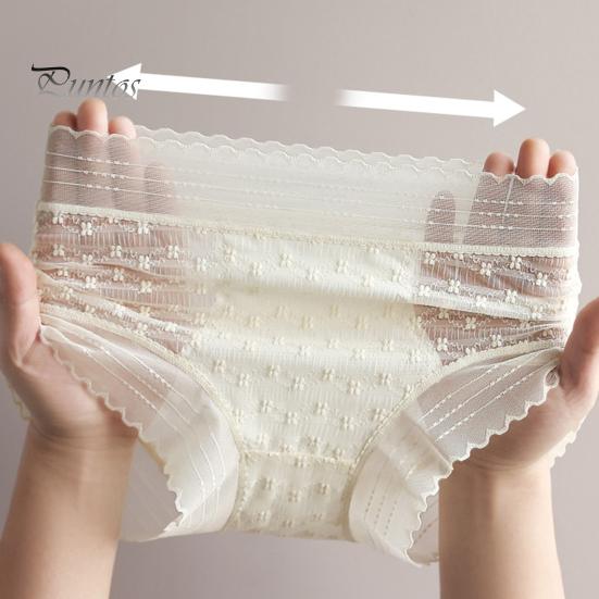 

Женские трусики с высокой талией, контроль живота, отличная эластичность, прозрачные кружевные цветочные вышивки, тонкие мягкие антисептические дышащие женские спортивные трусы