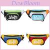 Colorful Patchwork Polyester Children's Waist Bag Stylish Baby Money Purse For Kids