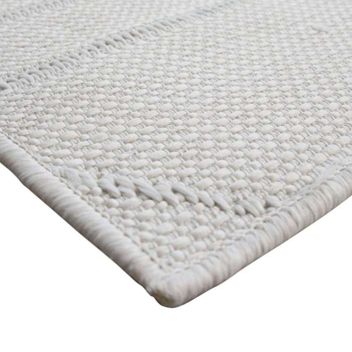 Tapis salon aspect jute blanc ivoire 190x290