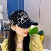 New small floral splicing lace breathable mesh cap summer casual cap sunshade baseball cap