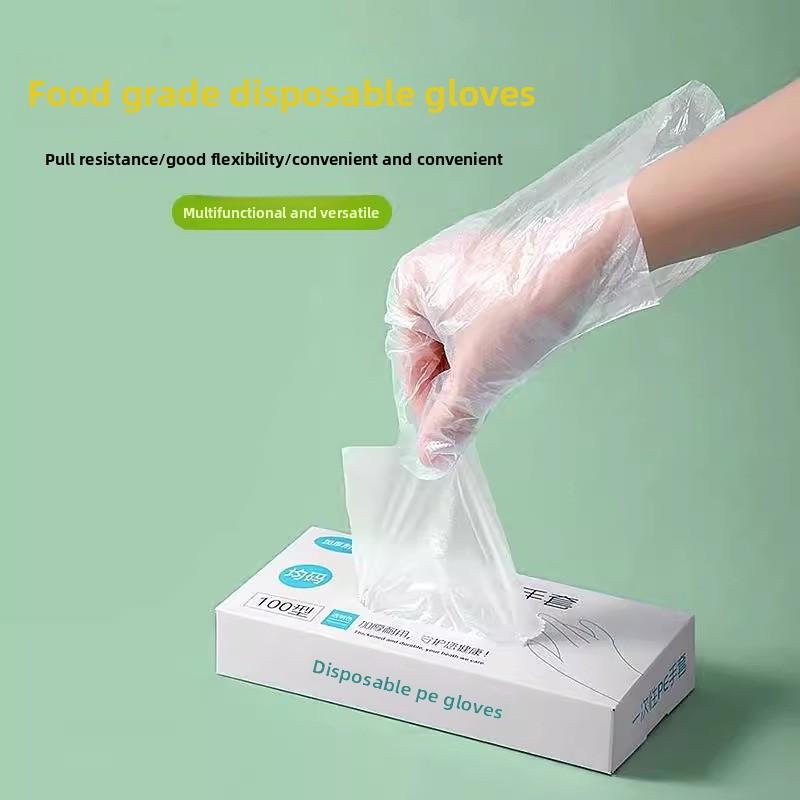 Thickened Box Waterproof Wear-resistant Catering Beauty Household Waterproof Oil-proof Food Grade Disposable Gloves