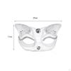 Elegante Katzenmaske mit funkelnden Strasssteinen - Perfekt für Bühnenauftritte und Kostümpartys