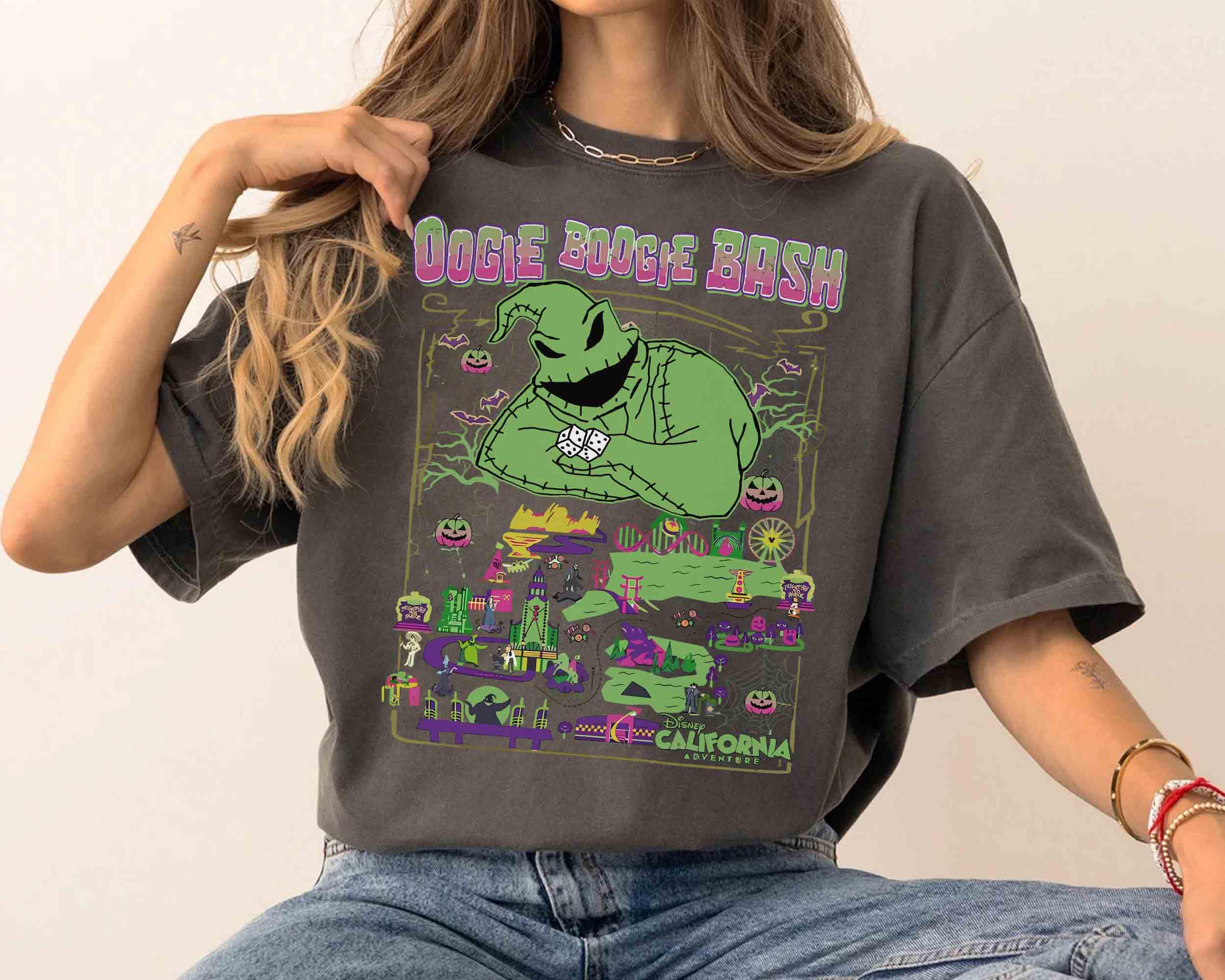 Disney Oogie Boogie Bash 2025 Shirt Jack Sally Tee Mickey And Friends Tee Disney Villains Tee S