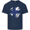 Torn Finland Flag Finnish Day Football Unisexs Light Cotton TShirt