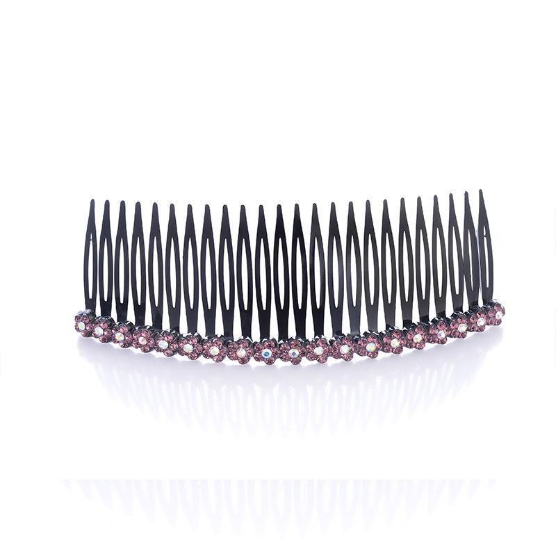 Plum Blossom Hair Comb Korean Style Fashion Hair Bun Head Insert Comb Plastic Simple Versatile Hairpin Female Accessories