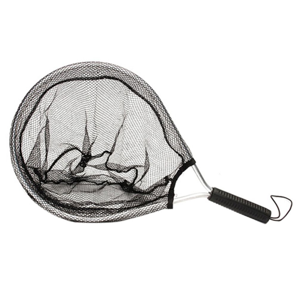 Black Aluminium Fly Fishing Trout Knotless Nylon Landing Nets Fish Saver Hand Net Fishing Net