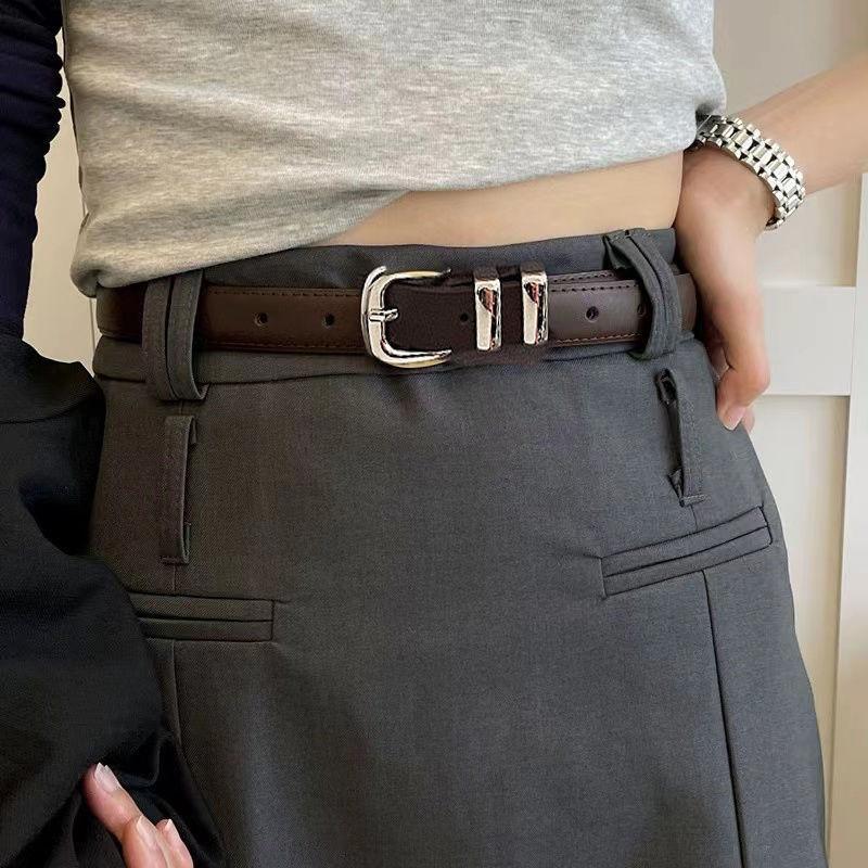Classic Elegant Womens Waist Belt With Metal Buckle For Trendy Looks In Any Season
