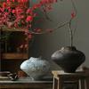 Für Vintage-Vase für Wohnzimmer, Blumenarrangement, Jingdezhen, Wabi-Sabi-Stil, Dekorativ Chinesisch Zen, Blumentopf