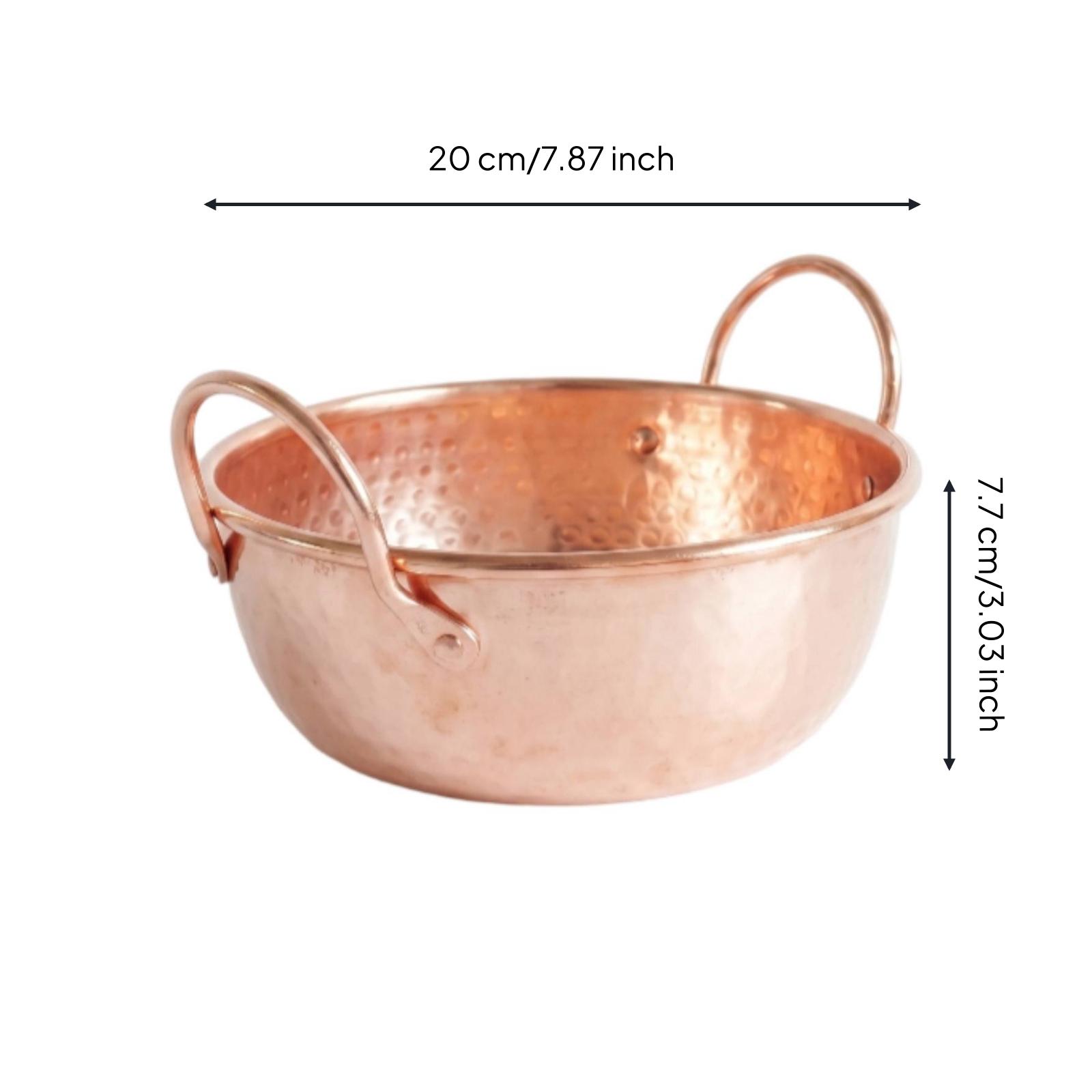 Hammered Copper Pot Sturdy with Loop