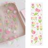 Junk Journal Sticker Decal DIY Decorative Materials Sweet Cute Tulip Flowers Pattern