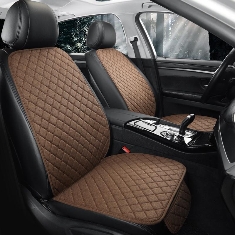 Car Seat Cushion Four Seasons Universal Non-slip Single + Backrest, Three-piece Set