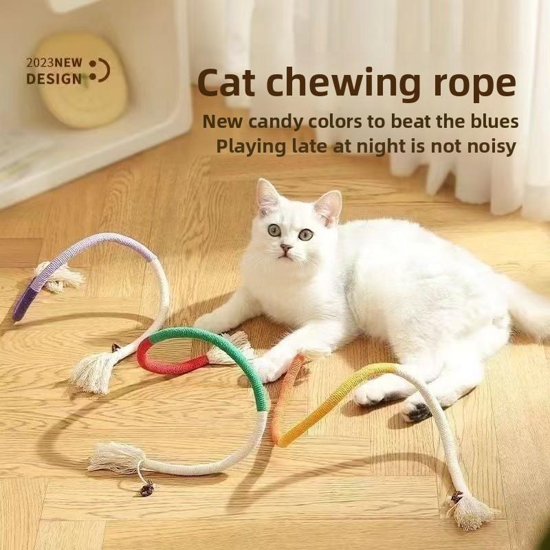 Katzen-Reizstab, Katzen-Beißseilspielzeug, Selbstbeschäftigung und Langeweile, Zahnungshilfe Gallapfel Katzen-Spielzeugprodukte, Kauen und Spielen