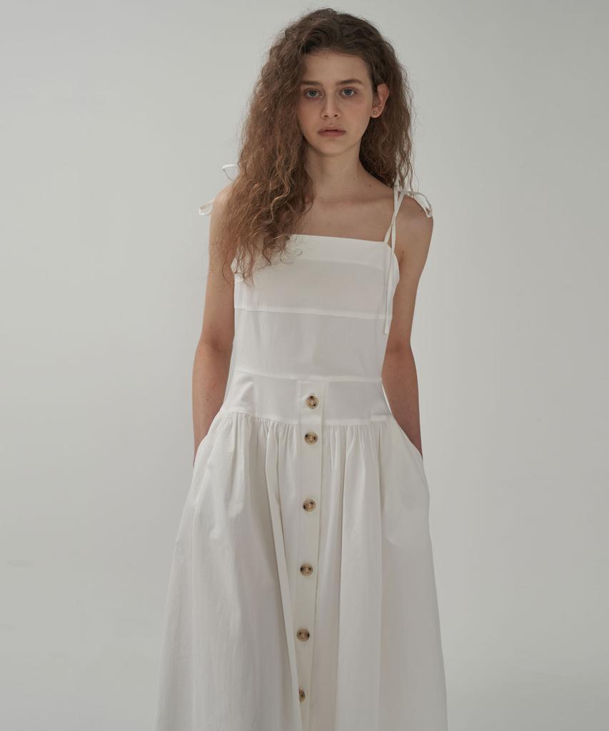 MOTT Slip Long Dress-Ivory