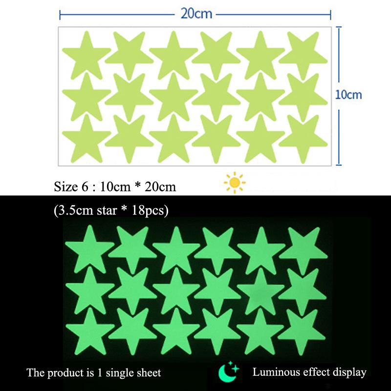 Luminous Stars Wall Stickers Kids Room Decoration Self-Adhesive Decals Bedroom Background Home Decor Glow In The Dark Wallpaper
