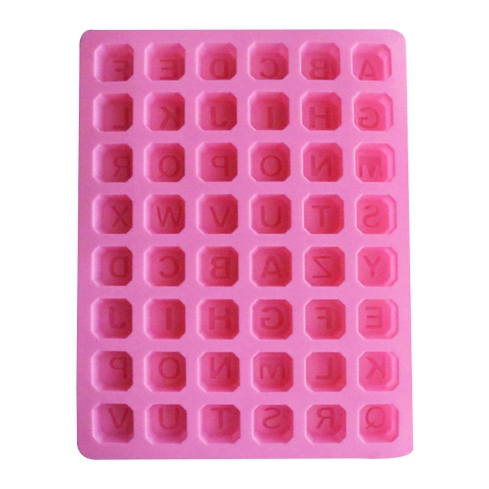 Non Stick Letter Chocolate Mold 48 Cavity Ice Cube Tray  Home Baking Kitchen DIY