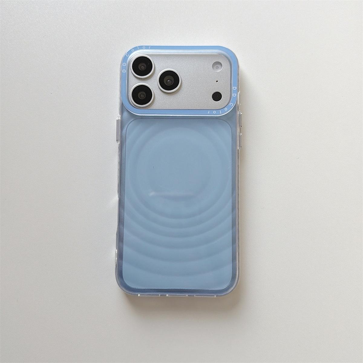

Translucent Wave Pattern Phone Case for iPhone 15/14/17/16 PROMAX - Drop Protection Cover iPhone 16
