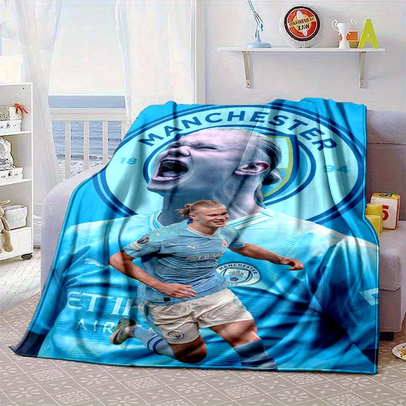 Haaland's Number 9 Journey Portable Blanket/Soft Blanket Bedding Blanket Suitable for Travel Camping Living Rooms Offices Sofas Fan Gifts