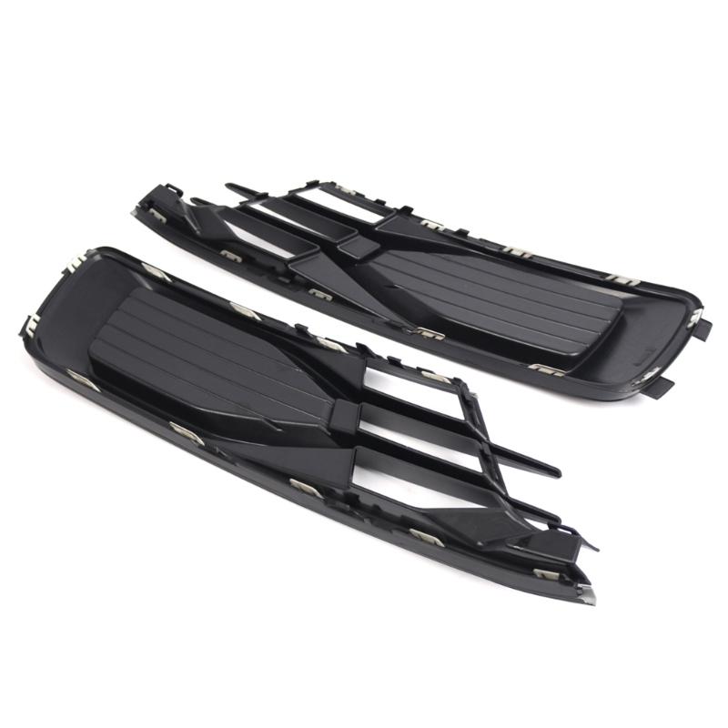 Front Left Driver Side Bumper Fog Light Lamp Hole Cover Grille Molding Trim Replacement Durable for A6C7 2016-2018