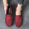 Fashion Lightweight Suede Men Casual Shoes Lazy Shoes Male Breathable Slip-on Mens Driving Shoes Comfortable Loafers Moccasins