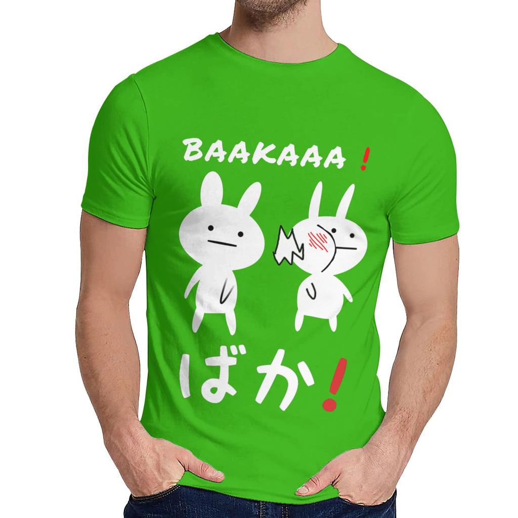 Cute Baka Chibi Tee Round Neck Geek Male 100 Cotton Plus Size T Shirt