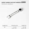 1Pcs 72 Teeth Ratchet Socket Spanner 6-19mm Nut Repair Tool Durable Stubby Single Wrench
