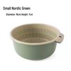 Zwei-Schichten-Gemüsewaschkorb: Dickes, hohles Siebdesign für Küchenspülen - Ideal zum Waschen von Brokkoli und Muscheln.