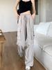 Vintage American Carpenter Pants Women's Summer Casual Trousers Loose Wide Leg Pants
