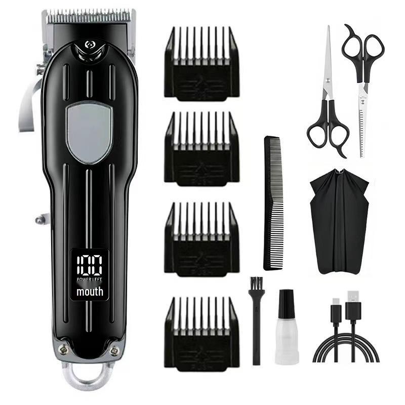 Rechargeable Electric Hair Clipper: Universal Trimmer for Family & Bald Heads