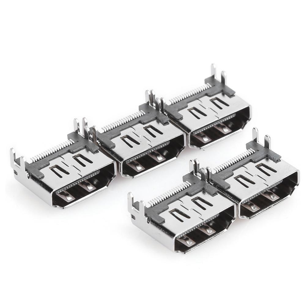 5PCS HDMI Port Connector Socket Replacement Fit for Sony PlayStation4 Game MachineGame Machine HDMI