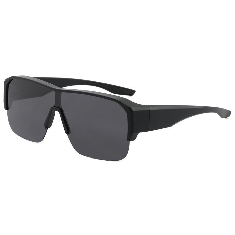 Sports Polarized Myopia Set, Men'S Integrated Windproof Riding Glasses, Driving Uv-Proof Sunglasses