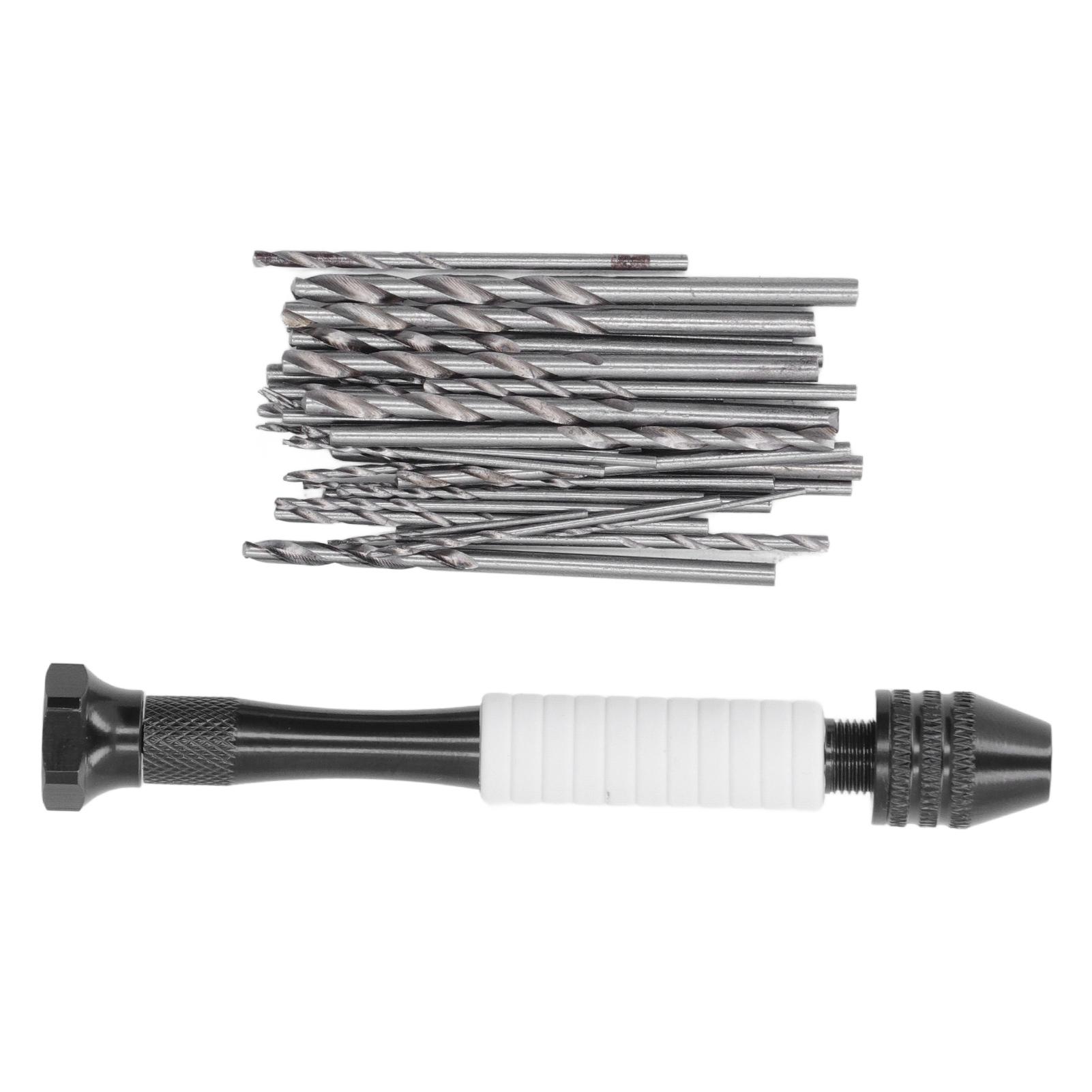 

49шт. Набор ручных сверл из быстрорежущей стали, спиральные сверла из АБС-пластика для дерева, пластика, резины