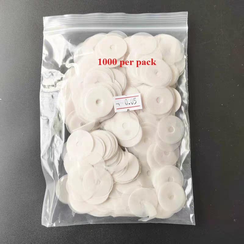 Piano accessories washers, key washers, paper washers, there are 1000 paper washers per pack.