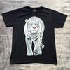 Vintage 90s Safari Saffar White Tiger Wildlife Graphic T-Shirt Size Large Unisex T-Shirt