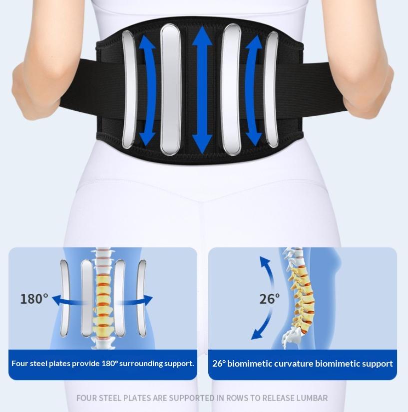 Lower Back Support Brace With Self Heating Adjustable Waist Belt For Lumbar Pain Relief Men Women Health Care Massager
