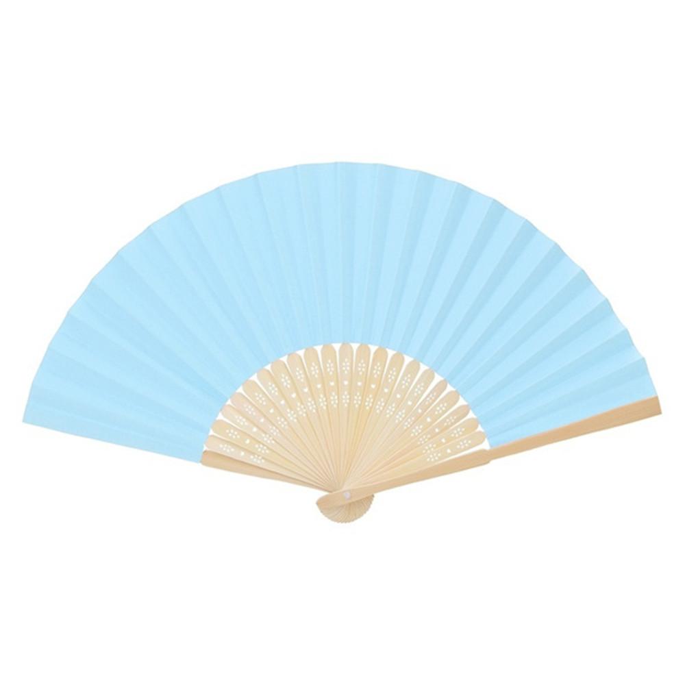 Handmade Kids Drawing Wedding Folding Chinese Style Paper Fan Hand Held