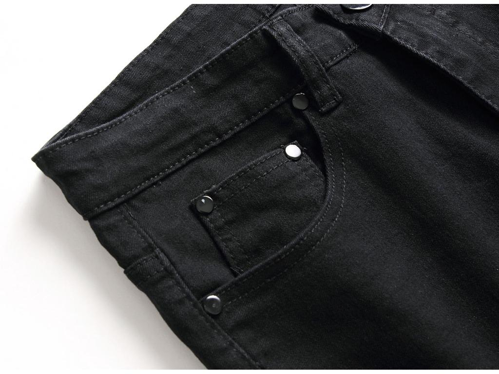 Pánské letní slim fit strečové džíny s dírami - Pět barev, trendy roztrhání na kolenou