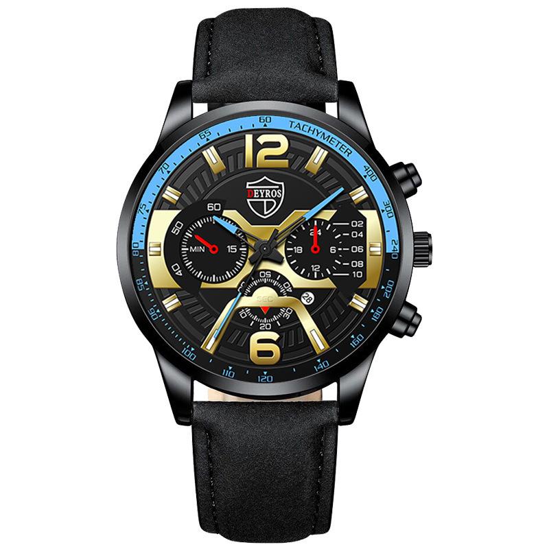 Fashion Men'S Stainless Steel Strap Men'S Watch Student Calendar Electronic Quartz Watch