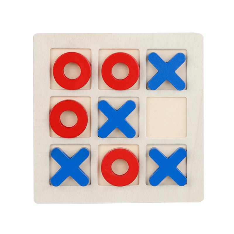 Wooden Tic-Tac-Toe Educational Game for Kids - Enhance Logical Thinking and Enjoy Entertaining Battles