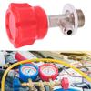 Vehicle air conditioning charging tool with metal bottle opener for car maintenance and repair with safe handle