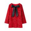 2025 Spring Women's European-American Style Sequin Bow Loose Dress