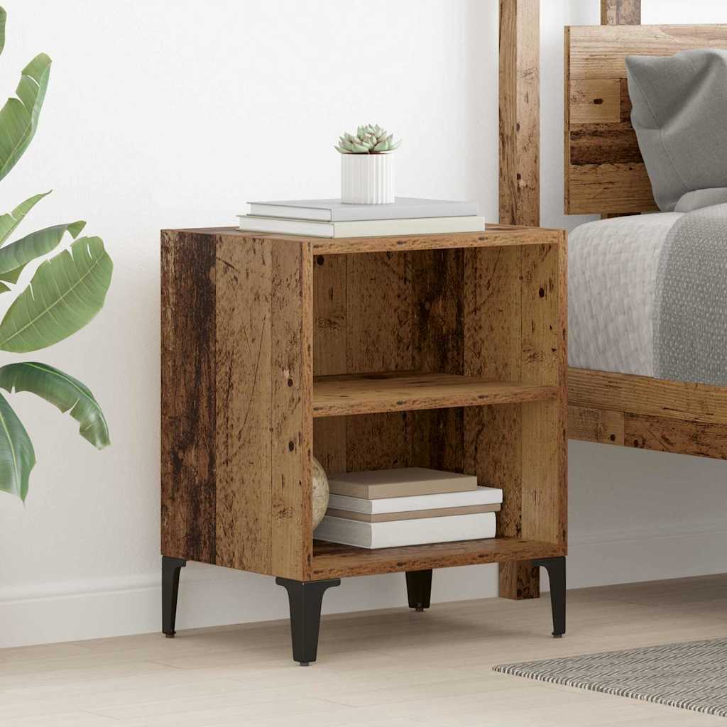 Nightstand Reclaimed Wood Look 40 x 30 x 50 cm Engineered Wood