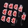 5 stuks Handgemaakte Acryl Bloem Nageldecoratie 3D Simulatie Gesneden Bloem Nagelkunst Onderdelen AB Diamant Levendig Vlinder Nagel Ornament