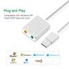 GOOJODOQ 7,1 tarjeta de sonido USB externa Jack 3,5mm Adaptador de Audio USB auricular micrófono tarjeta de sonido para Macbook ordenador portátil PC ZH