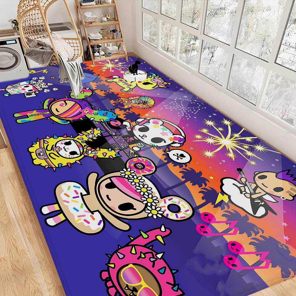 Cartoon T-Tokidoki Floor Mat Rectangle Anti-slip Home Soft Badmat Front Door Indoor Outdoor Mat Hotel Decor Mat