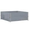 Plant Box Gray 100x100 Cm Solid Pine Wood