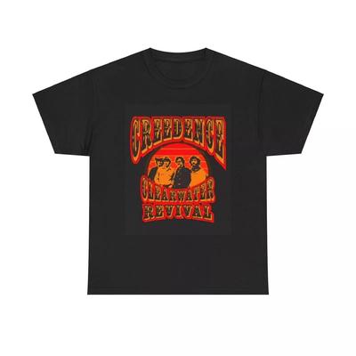 Creedence Clearwater Revival Graphic T Shirt Vintage Logo Unisex Heavy Cotton Unisex T-Shirt