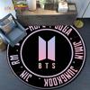 Tappeto Rotondo Kpop Bangtan Boys Tappetino per Pavimento Camera da Letto Tappeto Animale in Flanella Tappetino Antiscivolo per Gioco Bambini Tappetini Decorazione Stanza Bambini