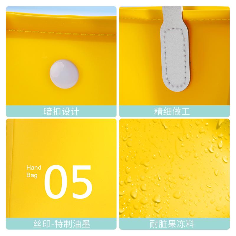 High end waterproof handbag travel storage bag solid color large capacity portable beach bag RH2313